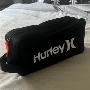 Hurley Black and Red Toiletry Bag